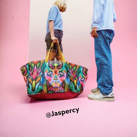 IKEA-ÖMSESIDIG Limited Edition Vibrant Multi Color XL Everything Shopping Bag - Picture 9 of 11